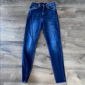 High waisted skinny jeans